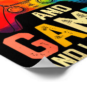 Funny Brother Gamer Graphic Tee Men Boys Teens Vid Poster (Ecke)