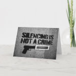 Funny Brother Gun Birthday Card Spaß Karte<br><div class="desc">Der Spaß der Funny Brother Gun Birthday Card wünscht Grußkarten. Wir alle wissen, dass ein Bruder, den wir einfach nicht aushalten können, und wünschten, wir könnten einfach die %$@% von ihnen stummen. Vielleicht bringt er das Bild mit dieser lustigen Geburtstagskarte, die nur für laute, nervige Brüder gemacht wurde, zum Mund....</div>