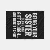 Funny Brother Sarcastic Sibling Humor Quote From S Fleecedecke (Vorderseite (Horizontal))