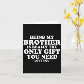 Funny Brother Sarcastic Sibling Humor Quote From S Karte (Gelbe Blume)