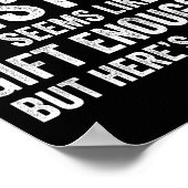 Funny Brother Sarcastic Sibling Humor Quote From S Poster (Ecke)