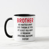 Funny Brother Tasse, Geschenk für Bruder, Tasse (Links)