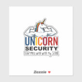 Funny Brother Unicorn Security Dont Mess With My S Aufkleber (Blatt)