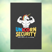 Funny Brother Unicorn Security Dont Mess With My S Fensteraufkleber (Blatt 3)