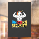 Funny Brother Unicorn Security Dont Mess With My S Fensteraufkleber (Blatt 2)