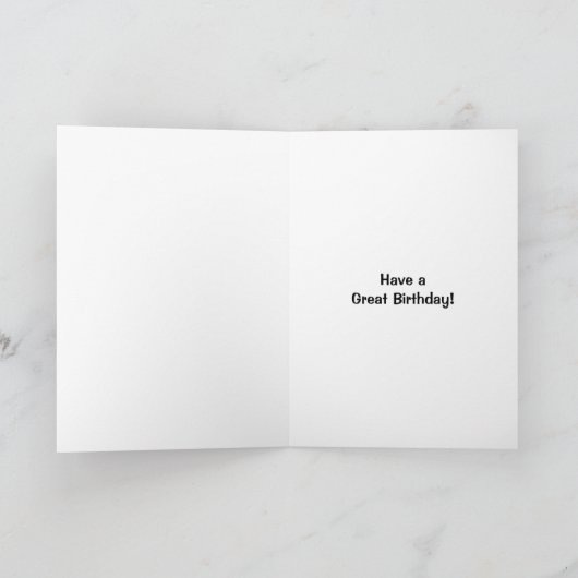 Funny Brother Verse Happy Birthday Card Karte (Innenseite)