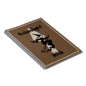 Funny Brown Archäologe Hexe auf einem Zimmer Notizblock (Rechte Seite)