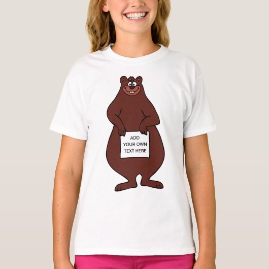 Funny Brown Bär T-Shirt (Vorderseite)