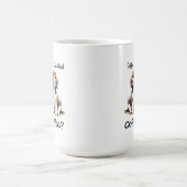Funny BROWN 'Coffee" Beagle Personalize Kaffeetasse (Mittel)