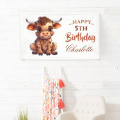 FUNNY Brown Cow Banner (Insitu)
