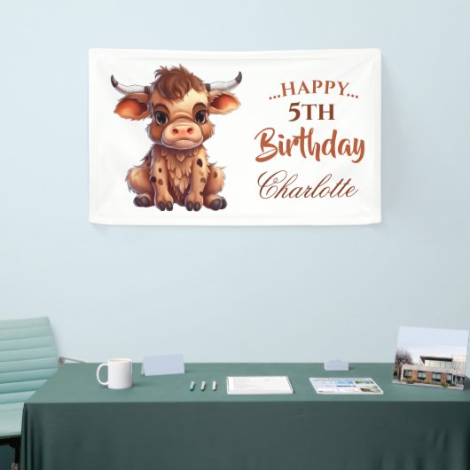 FUNNY Brown Cow Banner (Messeveranstaltung)