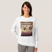 Funny Brown Dog Fußballfrauen T-Shirt (Vorne ganz)