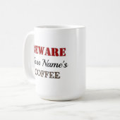 Funny Brown Dog Kaffeetasse (Vorderseite Links)