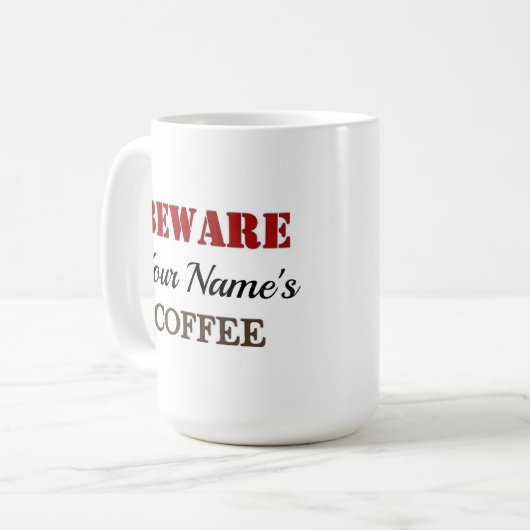 Funny Brown Dog Kaffeetasse (Vorderseite Links)