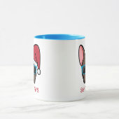 Funny Brown Frenchie Santa Paws Weihnachten Tasse (Zentrum)