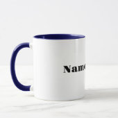 Funny Brown Hair Male Tennis Tasse (Links)