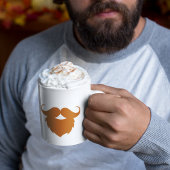 Funny Brown Mustache Kaffeetasse