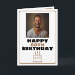 Funny Brown und White Foto Husband Geburtstag Karte<br><div class="desc">Funny Brown und White Foto Husband Geburtstag, ein lustiges und cooles Design für jeden, der eine einzigartige Geburtstagskarte für seinen Mann zu seinem Geburtstag sucht. Das Design ist einfach und auffällig, es verfügt über einen einfachen Rahmen, einen Geburtstagstorte, ein Foto in der Mitte und bearbeitbare Textinformationen. Wenn Sie Probleme mit...</div>
