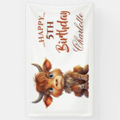 FUNNY Brown White Sweet Cow Banner (Vertikal)