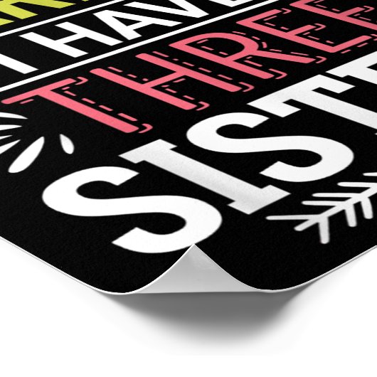 Funny Bruder Witz Du kannst mir nicht sagen, ich h Poster (Ecke)