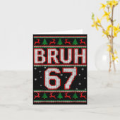 Funny Bruh 67 Christmas Holiday Women Kids Xmas Pa Karte (Gelbe Blume)