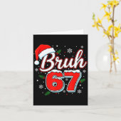 Funny Bruh 67 Christmas Holiday Women Kids Xmas Pa Karte (Gelbe Blume)