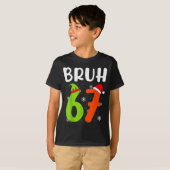 Funny Bruh 67 Christmas Pajamas Six Seven Xmas 6-7 T-Shirt (Vorne ganz)