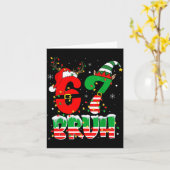 Funny Bruh 67 Six Seven 6 7 Meme Christmas Boys Sa Karte (Gelbe Blume)