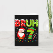Funny Bruh 67 Six Seven 6 7 Meme Christmas Boys Sa Karte (Vorderseite)