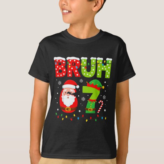 Funny Bruh 67 Six Seven 6 7 Meme Christmas Boys Sa T-Shirt (Vorderseite)