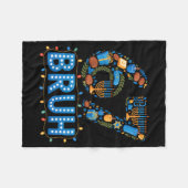 Funny Bruh 67 Six Seven Meme Hanukkah Lights Jewis Fleecedecke (Vorderseite (Horizontal))