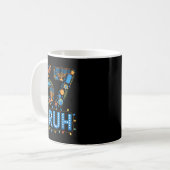 Funny Bruh 67 Six Seven Meme Hanukkah Lights Jewis Kaffeetasse (Vorderseite Links)