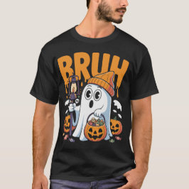 Funny Bruh Ghost Costume für Paare - Niedliche Hal T-Shirt