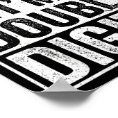 Funny Bruh I'm Double Digits 10th Birthday 10 Year Poster (Ecke)