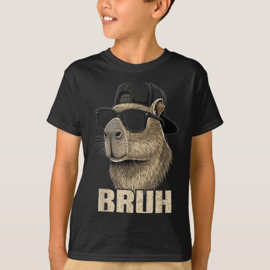 Funny Bruh Meme Capybara Lover Cool Sungles For Me T-Shirt (Vorderseite)