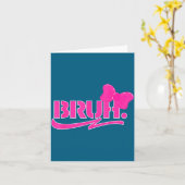 Funny Bruh Meme Funny Sayings Quotes Mom Sis Teens Karte (Gelbe Blume)