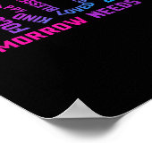 Funny Bruh Morgen braucht euch Mental Health Aware Poster (Ecke)
