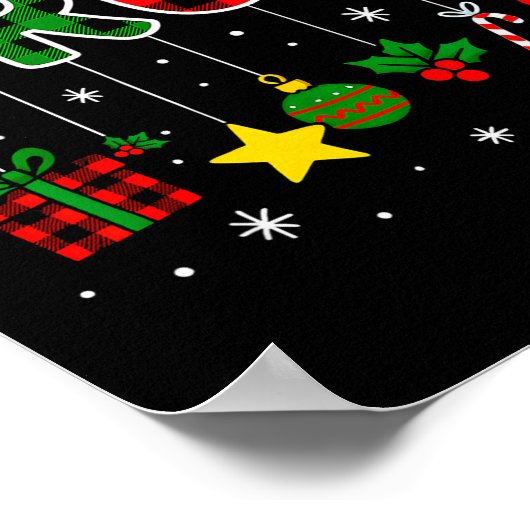 Funny Bruh Red Green Plaid Christmas Pajamas Teens Poster (Ecke)