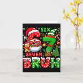 Funny Bruh Six Seven 6 7 Meme Christmas 67 Boy Gir Karte (Gelbe Blume)