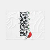 Funny Bruh Soccer Christmas Xmas Pajama _1 Fleecedecke (Vorderseite (Horizontal))