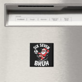 Funny Bruh Soccer Santa 67 Meme Christmas Xmas Paj Magnet (In Situ (Geschirrspüler))