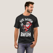 Funny Bruh Soccer Santa 67 Meme Christmas Xmas Paj T-Shirt (Vorne ganz)