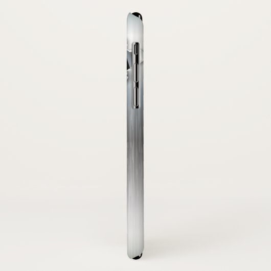 Funny Brushed Metal und Bullet Holen Case-Mate iPhone Hülle (Hinten/Links)