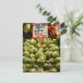 Funny Brussel Sprouts Postkarte (Stehend Vorderseite)
