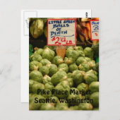 Funny Brussel Sprouts Postkarte (Vorne/Hinten)