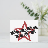 Funny Bubba Attitude Postkarte (Stehend Vorderseite)