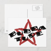 Funny Bubba Attitude Postkarte (Vorne/Hinten)