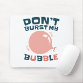 Funny Bubble Gum Bubblegum Burst nicht meine Blase Mousepad (Mit Mouse)