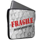 Funny Bubble Wrapper Textur Laptop Ärmel | fragil Laptopschutzhülle (Vorne Rechts)