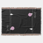 Funny Bubblegum Birds on a Wire Black Decke (Vorderseite)